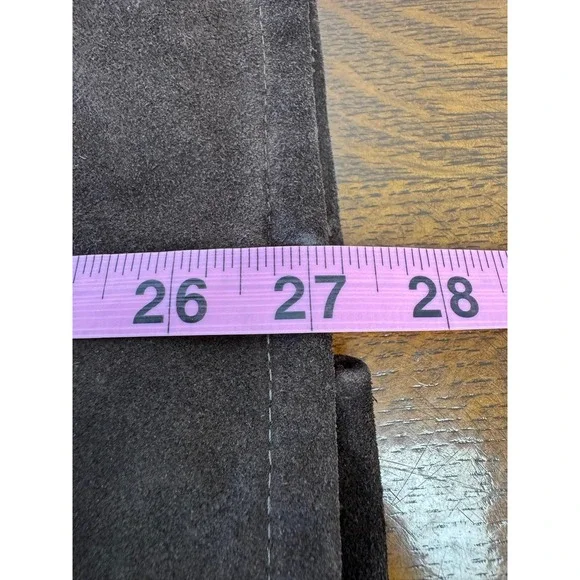 Vintage Abercrombie & Fitch Coat Womens Medium Brown Suede Faux Shearling 70s